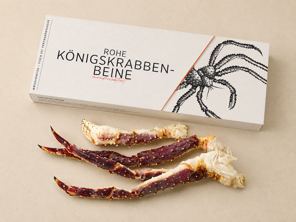 Alaska-Königskrabbenbeine und -scheren · roh