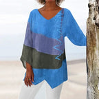 Amy - V-halset langermet bluse